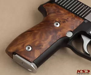 KSD Brand Sig Sauer P228/P229 Impugnature Thuya esotiche compatibili - Foto 1 di 3
