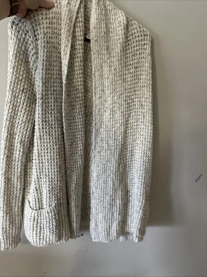 Cárdigan grueso tejido frente abierto con bolsillos Foto 1 de 4