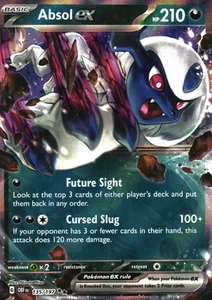 Absol ex - 135/197 135/197 Near Mint SV03: Obsidian Flames Double Rare Pokemon - Picture 1 of 2