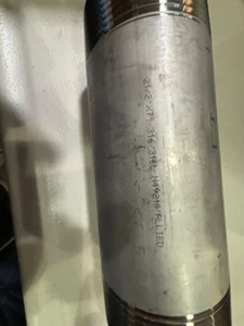 2-1/2" x 7”  sch 40 t 316 Stainless Steel Pipe Nipple  new fast shipping - Picture 1 of 7