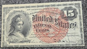 1863 US 4th Issue 15 Cent Fractional Currency Note Bright Colors XF  - Picture 1 of 9