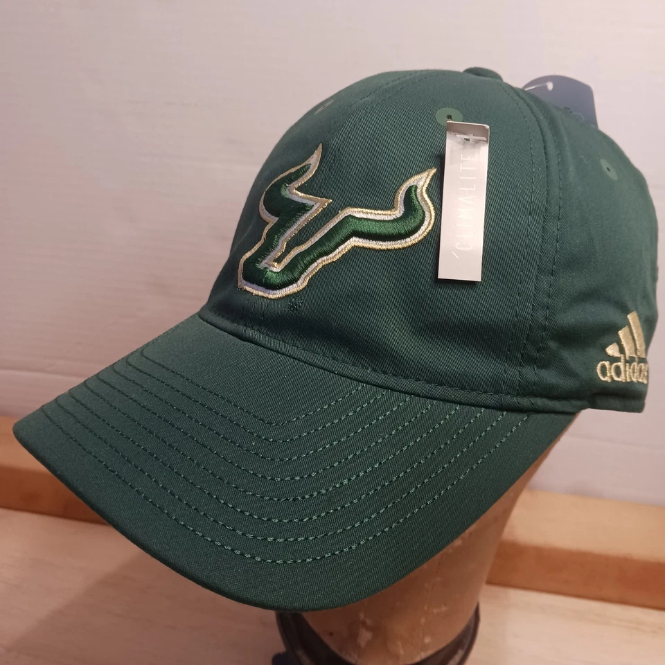 NUEVO CON ETIQUETAS Gorra South Florida Bulls Correa NCAA Fútbol Adidas USF Gorra Verde Foto 1 de 4