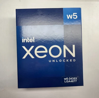 CPU Intel BX807133435X Xeon w5-3435X / SRM34 16 núcleos 45 MB de caché 4,7 GHz venta al por menor Foto 1 de 3
