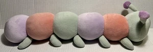 Debi Lilly Designs “Clyde” the Pastel Caterpillar 19” Plush Toy 10 Legs - Picture 1 of 9