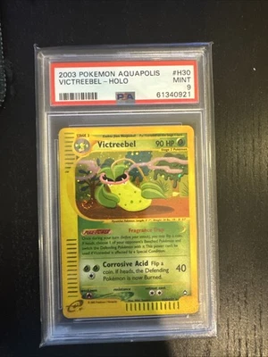 Victreebel H30/H32 Aquapolis Holo PSA 9 W/ Swirl - Image 1 of 2