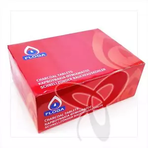 L-Packung Kohle schnellzündend 10 Rollen Ø 40mm 100 Stück Räucherkohle уголь TOP - Bild 1 von 5