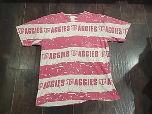 Vth Texas A&M DOP Camiseta de Punto Único Talla L Jostens Aggies NCAA Defectos Menores - Imagen 1 de 7