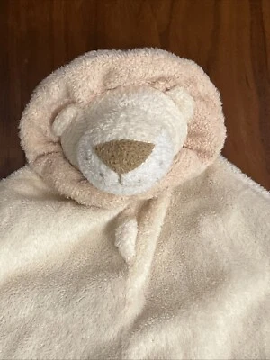 Angel Dear Lion Peluche Lovey Lovie León Tostado Manta de Seguridad Anudada Beige Foto 1 de 4