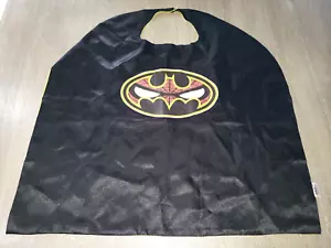 boys HALLOWEEN PRETEND PLAY CAPE BATMAN W/SPIDERMAN IN THE DESIGN 1 PC black yel - Picture 1 of 1