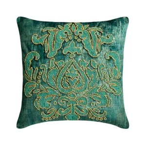 Square Couch Pillow Case Teal 16"x16", Home Decor Faux Suede - Aureate Teal - Picture 1 of 10