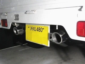 SUZUKI CARRY DA63T Dual Muffler  DIA.89 All Stainless Mini Truck - Picture 1 of 4