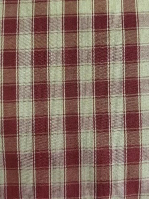 Dunroven House H-34 Country Red ~ Tela casera a cuadros de trigo por yarda Foto 1 de 2