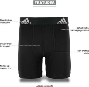 Adidas Kids Boy's 248555 2-Pair Pack Performance Boxer Briefs Underwear Size XL - Picture 1 of 1
