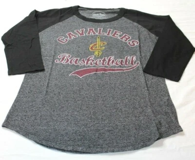 Cleveland Cavaliers Lebron James Triblend 3/4 Sleeve Women's Shirt Size XS New - Image 1 of 4