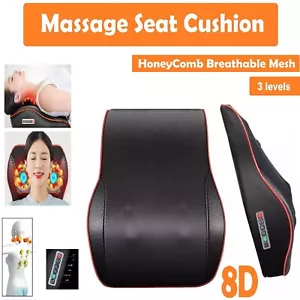 Shiatsu Shoulder Neck & Back Massager Pillow with Heat Deep Kneading Cushion AUS - Picture 1 of 9