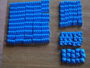 LEGO 110 PEZZI TETTO BLU VINTAGE BUONE CONDIZIONI - Foto 1 di 1