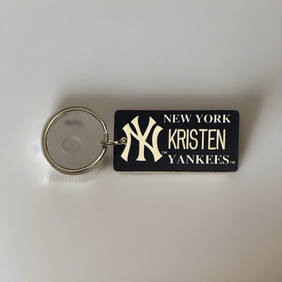 New York Yankees Kristen Keychain Name Tag Plate MLB Plastic One Sided - Image 1 of 1