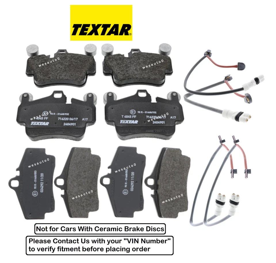 前刹车片和后刹车片 + 传感器 OES 适用于保时捷 911 Carrera Boxster S 05-08 — 第 1/1 张图片