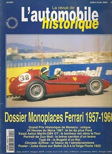 AUTOMOBILE HISTORIQUE 3 MONOPLACES FERRARI 1957 1960 BUGATTI 59 24H DU MANS 67 - Imagen 1 de 2