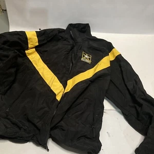 US Army Black & Yellow Jacket Unisex APFU Medium/Regular 100% Nylon - Picture 1 of 5