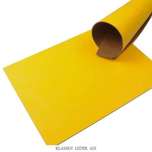 Rindsleder Gelb Pull-Up 2,5 mm Dick Echt Leder Stück Leather 78 - Bild 1 von 1