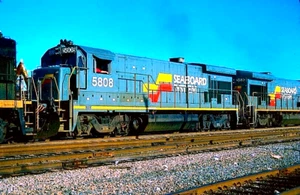 ORIGINAL KODACHROME SLIDE SEABOARD SYSTEM B36-7 #5808 JACKSONVILLE NOV 16, 1985 - Picture 1 of 1