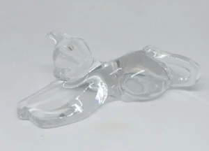5.5" Crystal Stretched Out Cat Kitty Repose Figurine Paperweight - Picture 1 of 12