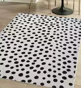 STYLISH HOMEMAKER Indoor / Outdoor Rug Monochrome Spot 120x170cm NEW *FREE POST* - Picture 1 of 5