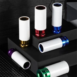 Alloy Wheel Deep Impact Socket Set 17-27mm Drive 1/2 Metric Automotive Tools Kit - Picture 1 of 8
