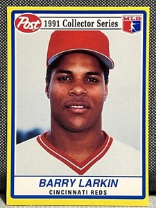 BARRY LARKIN REDS 1991 POST CEREAL COLLECTOR SERIES CARD #18 - Picture 1 of 2