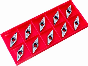 VCGT 160404-AL NC6910  ( K10 ) Wendeplatten  für ALU & NE- Metalle mit Rechnung - Picture 1 of 1