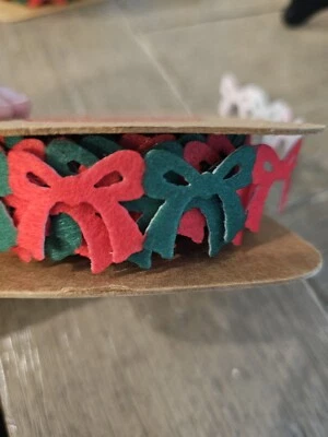 Fita de Natal recorte vermelho verde arcos roobee 5 jardas - Imagem 1 de 4