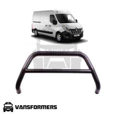 VANSFORMERS Renault Master 2010+ On A-Bar Matte Black (Nudge Bar Bull Bar Spoiler)