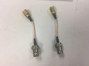 Motorola ZEBRA 25-72178-01 EVM RP-SMA Plug to RP-BNC Jack cable Male Female - Picture 1 of 3