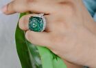 Syn Carved Emerald Right Hand Ring for Women Vintage Style Frutti Jewelry India