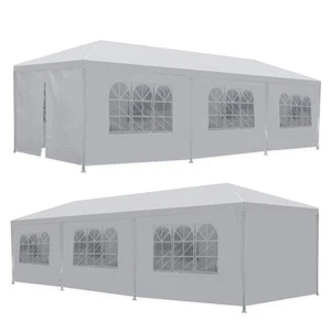 10' x 30' Gazebo Canopy Event Wedding Party Tent With Side Walls BBQ Outdoor - Picture 1 of 8