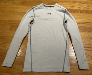 Under Armour Cold Gear Compression Small weißes Langarm-Sportshirt - Bild 1 von 3