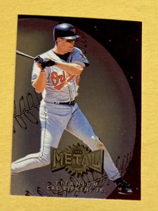CAL RIPKEN JR 1996 METAL UNIVERSE TITANIUM batting #7 INSERT BASEBALL CARD - Bild 1 von 3