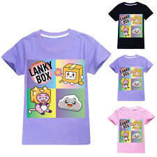 Child Lanky Box Short Sleeve T-Shirt Summer Casual Shirts Soft Breathable  AU·
