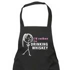 60 Second Makeover Limited Ladies I'd Rather Be Drinking Whiskey Apron Cooking M