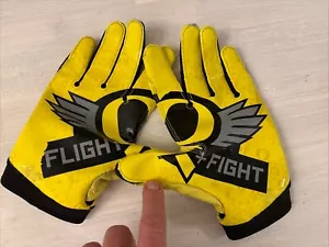 Oregon Ducks Game Used Gloves Nike Size XL Game Worn Cancer Fight Or Flight - Picture 1 of 3