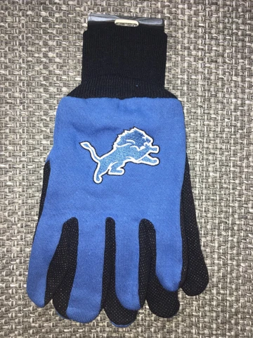 DETROIT LIONS NFL UTILITY GLOVES WORK GLOVES GARDEN GLOVES SPORT GLOVES NEW Cover