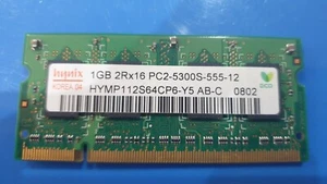 1GB HYNIX 2Rx1 5300S sodimm DDRII RAM MEMORY PC2 DDR2 Laptop HP DELL - Picture 1 of 2