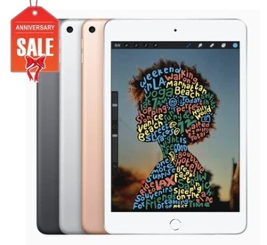 Apple iPad mini 5th Gen Wi-Fi, 7.9in - 64GB 256GB - Gray Silver Gold - GOOD - Picture 1 of 8