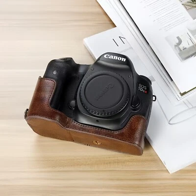 Funda de cuero para cámara para Canon EOS 6D Mark II EOS 6D cubierta protectora Foto 1 de 4