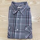 Anchorblue Mens Shirt Large Grey Check 22" Pit-To-Pit Designer Casual
