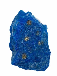 Lapis Lazuli Rough Raw Stone Slice Natural Blue Lapis Lazuli Pyrite Mix - Bild 1 von 10