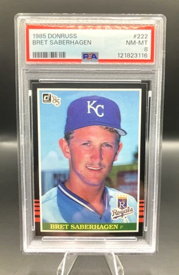 1985 Donruss - Bret Saberhagen #222 (RC) ROYALS - Image 1 of 2