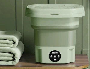 Mini Washing Machine 11L Folding Portable Sterilization Drying Laundry Machines - Picture 1 of 17