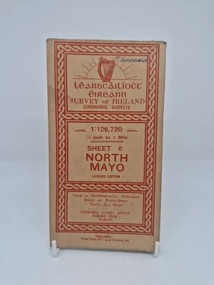 Ordnance Survey of Ireland 1914 - North Mayo, hoja 6: respaldo de lino Foto 1 de 4